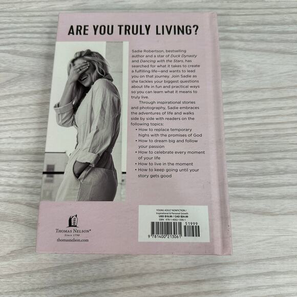 LIVE by Sadie Robertson Book Hardcover 2020 Young Adult Nonfiction Inspirational - Picture 6 of 10